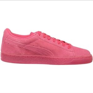 Womens Puma Vibrant Pink Suede Shoes